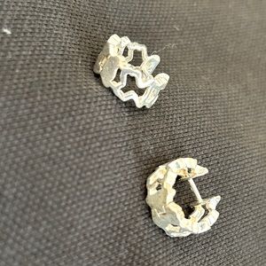 Tous 925 Silver Bear Hoop Earrings